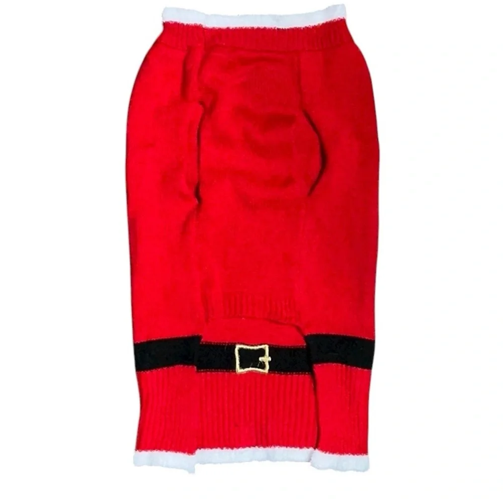 Festive Red Dog Christmas Sweater
